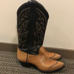 Tony Lama cowboy boots.
